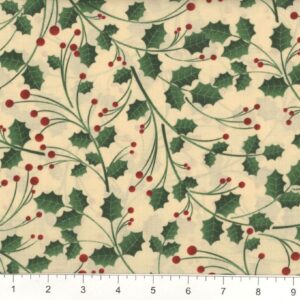 45" Christmas Holly Allover