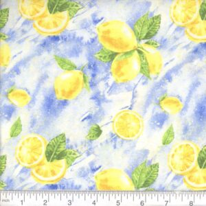 45" Fabric Editions Lemon Print