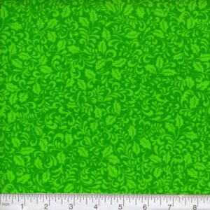 45" Christmas Holly Green Tonal