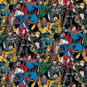45" Camelot Fabrics Marvel Hero Villain Stack