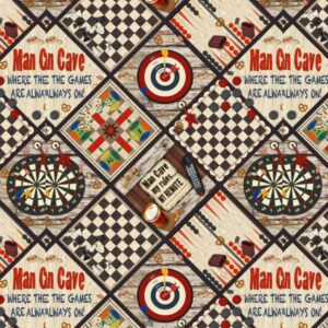 45" Henry Glass Game Night Patchwork