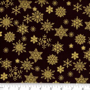 45" Christmas Metallic Snowflakes