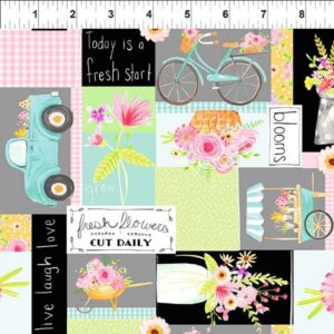 45" In The Beginning Fabrics Flower Market