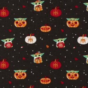 45" Camelot Fabrics Mandalorian Pumpkin Carvings