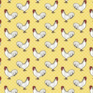 45" Benartex Spring Hill Farm Chickens