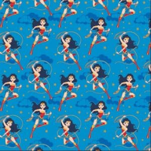 45" Camelot Fabrics Jr Girl Heroes Glitter