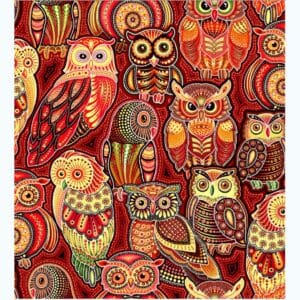 45" Oasis Fabrics Sahul Land Owls