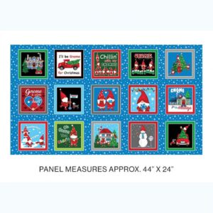 45" Benartex Gnomeville Boxes 24" Panel
