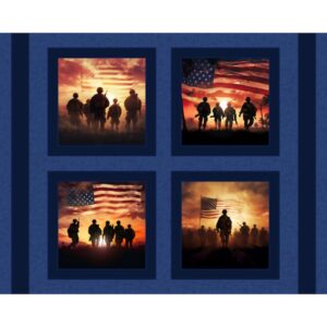45" MDG American Soldiers Pillow Panel