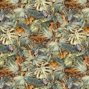 45" Timeless Treasures Packed Wild Animals