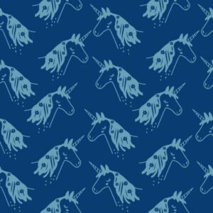 45" Fabric Editions Unicorn Silhouette