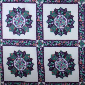 90" Salem Star Purple Quilt Top