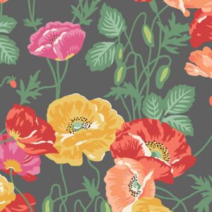 45" Andover Fabrics Poppies