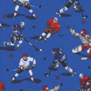 45" Hockey Players Flannel