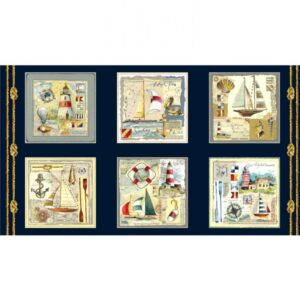 45" Michael Miller Nautical 24" Panel
