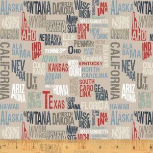 45" Windham Fabrics Across The USA