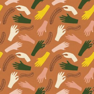 45" Paintbrush Studio Green Thumb Girls Hands Brown