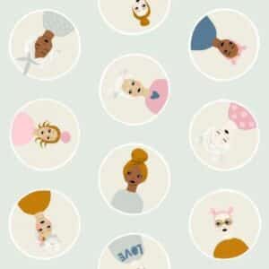 45" Rjr Fabrics Cotton Steel Girls Club