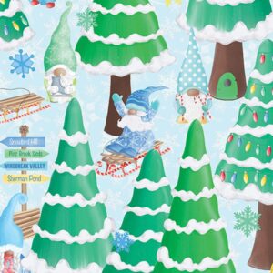45" Benartex Gnome Wonderland Winter Scenic