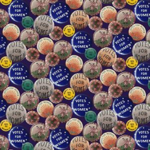 45" Benartex Buttons Votes For Women