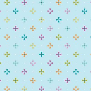 45" Benartex-Contempo Frolic Circus Aqua