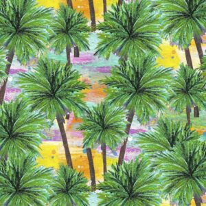 45" 3 Wishes Fabric Seas The Day Palms