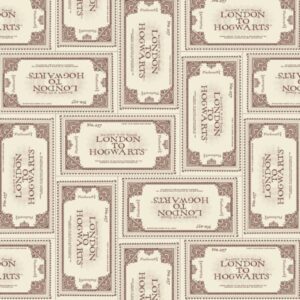 45" Camelot Fabrics Harry Potter Ticket To Hogwarts