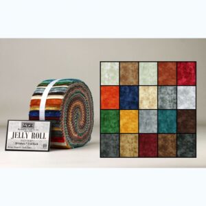 MDG Scramble Tonal Earth Tones Jelly Roll 2.5" X 42" Strips 40 Pieces
