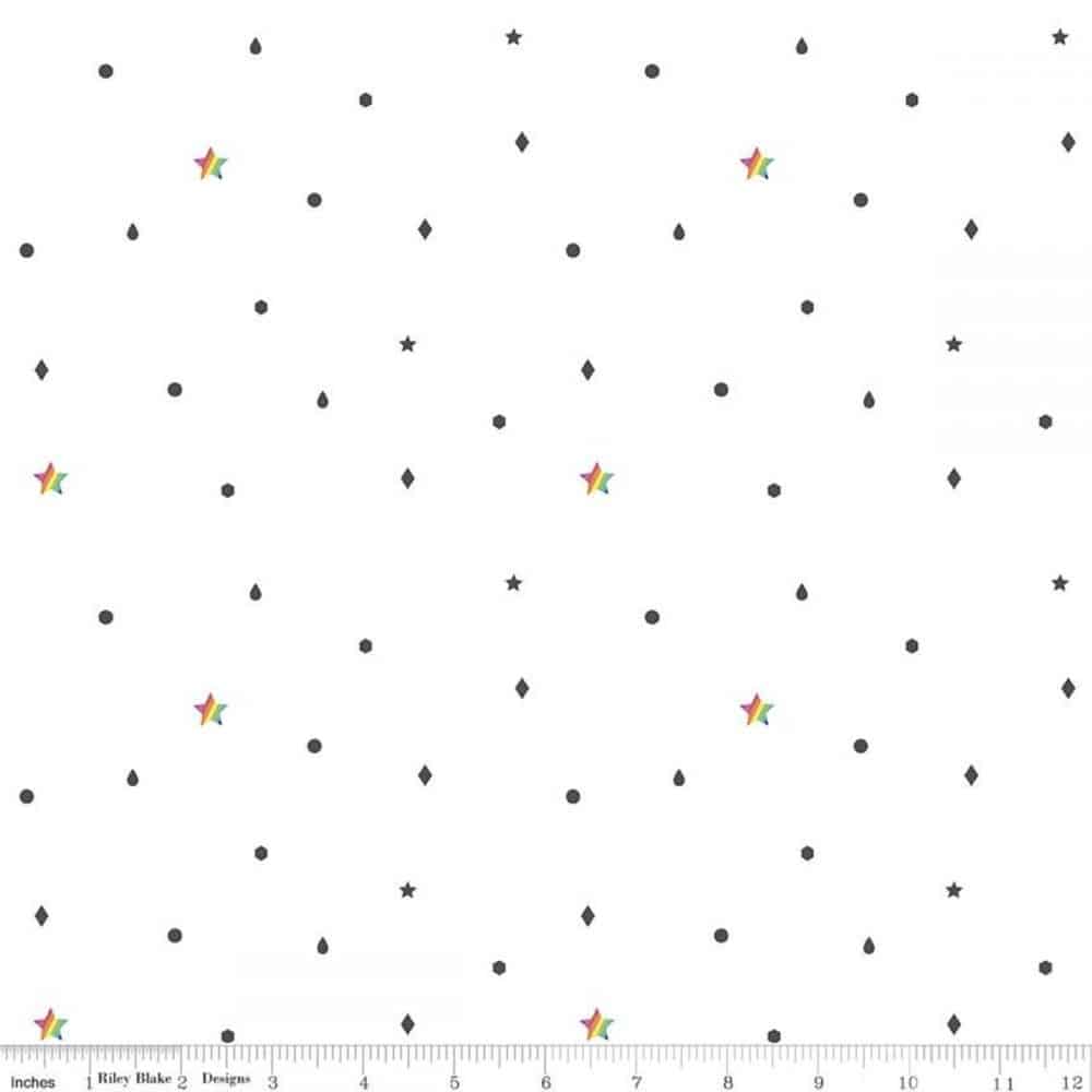45" Riley Blake Hush Hush Low Volume Fabric | Marshall Dry Goods