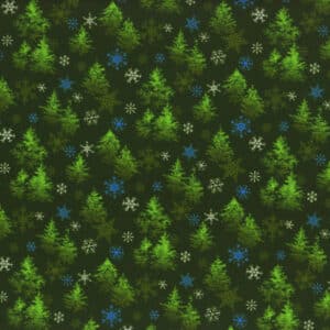 45" Oasis Fabrics Noel Trees And Snowflakes