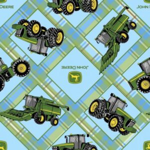45" John Deere Plaid On Plaid Patch