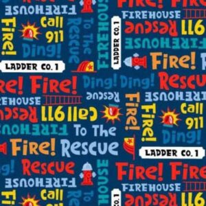 45" Michael Miller Alert Ladder No 1 Text