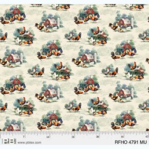 45" P & B Textiles Rooster Farm House
