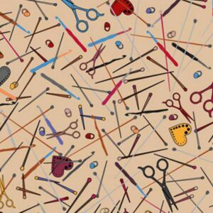 45" Stof Fabrics Knitting Nook