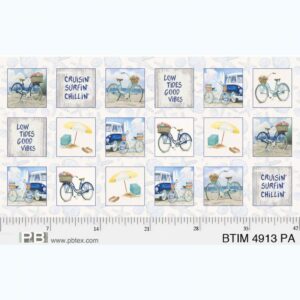 45" P & B Textiles Beach Time 24" Panel