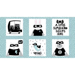 45" Clothworks Little Super Hero 24" Panel