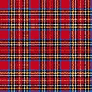 45" Fabric Editions Tartan Plaid Red