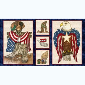 45" Blank Quilting American Honor-24" Panel