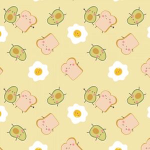 45" Camelot Fabrics Rise and Shine Toast Buddies