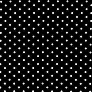 45" Camelot Fabrics Polka Dot Black