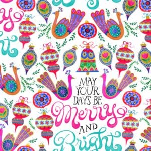 45" Christmas Merry & Bright