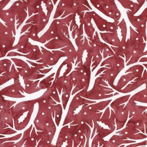 45" Island Batiks Branches Paprika