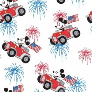 45" Mickey Patriotic Car
