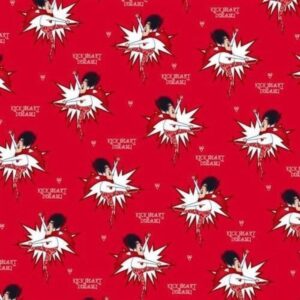 45" Quilting Treasures Kick Heart Disease