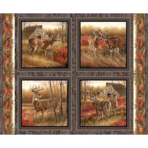 45" MDG Amongst The Shadows Deer Pillow Panel