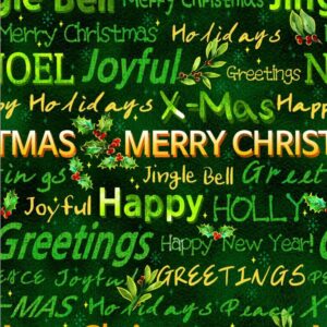 45" Oasis Fabrics Noel Happy Holidays