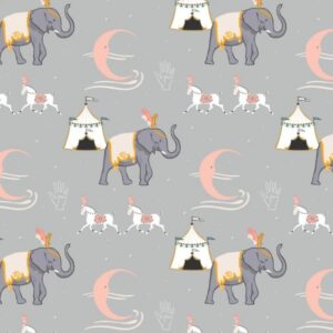 45" Camelot Fabrics Night Circus Big Top Metallic