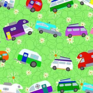 45" Stof Fabrics Camper Love