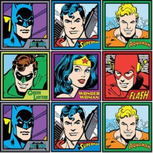 45" Camelot Fabrics Meet The Heroes Fabric