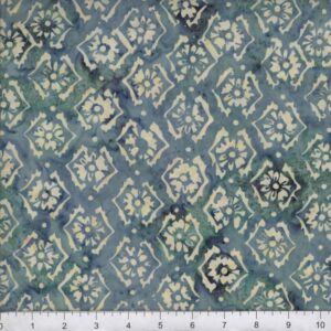 45" Island Batiks Floral-Denim